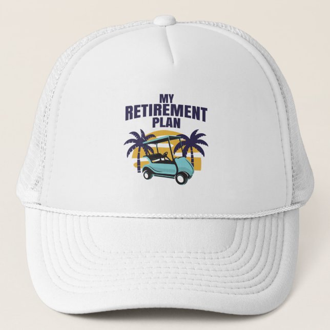 Casquette Mon plan de retraite de golf (Devant)