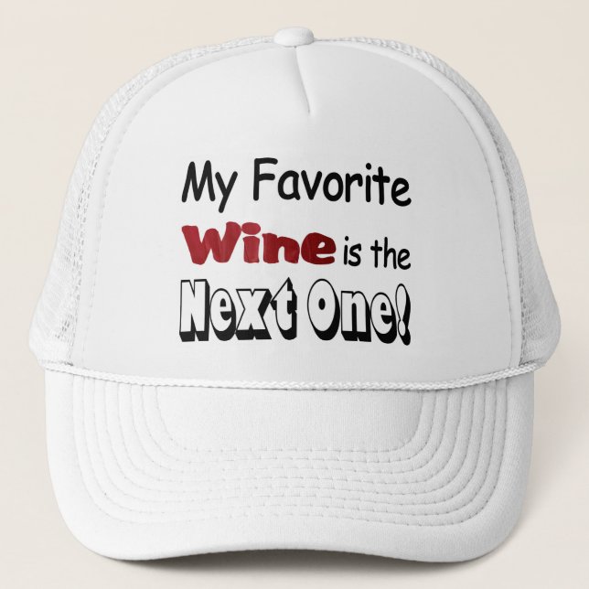 Casquette Mon vin préféré (Devant)