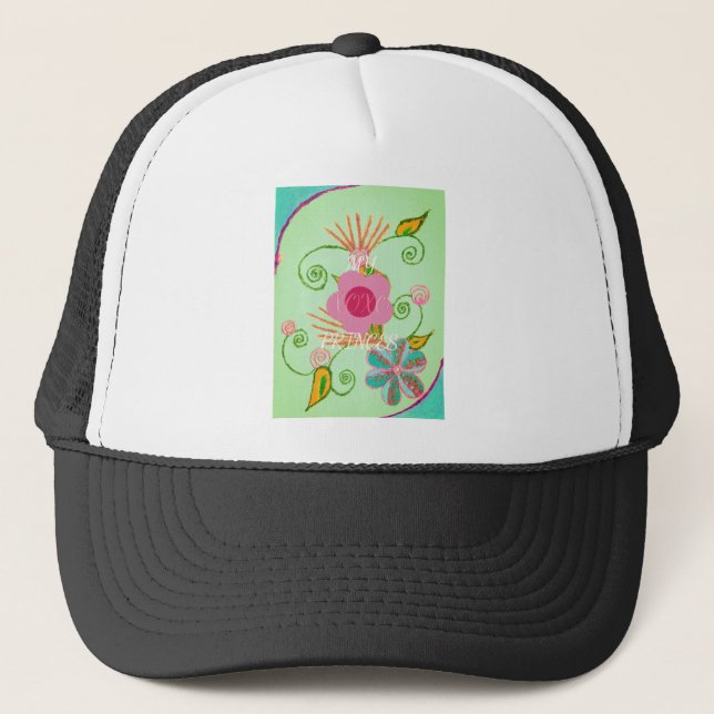 Casquette Mon XOXO Little Princess Floral Art Design d'impre (Devant)