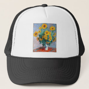 Casquette Monet France Bouquet Tournesols Impressionniste Pe