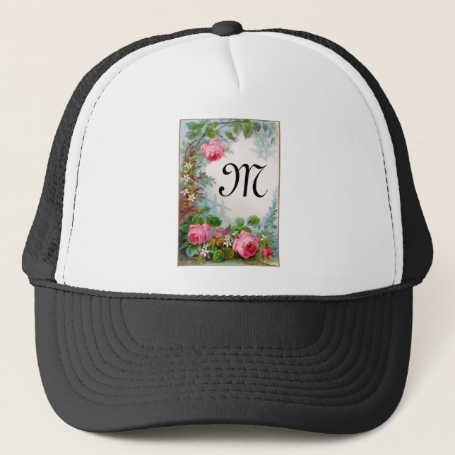 CASQUETTE MONOGRAME DE ROSES ET DE JASMINE (Devant)