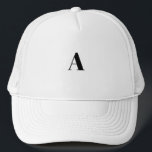 Casquette Monogramme A Lettre ou Symbole Personnalisé Abril<br><div class="desc">Abril Fatface Police Trucker Chapeau Blanc et Blanc Couleur Casquette Monogramme Une lettre ou un symbole Casquette Très bon Casquette,  Utile à tous les sports,  étudiants,  employé de bureau,  Tourisme et autres, </div>