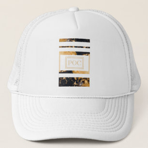 Casquette Monogramme Abstrait bleu foncé