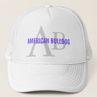 Casquette Monogramme américain de race de bouledogue