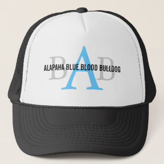 Casquette Monogramme de bouledogue de sang bleu d'Alapaha