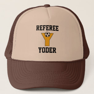 Casquette Monogramme de la lettre Y en or du football
