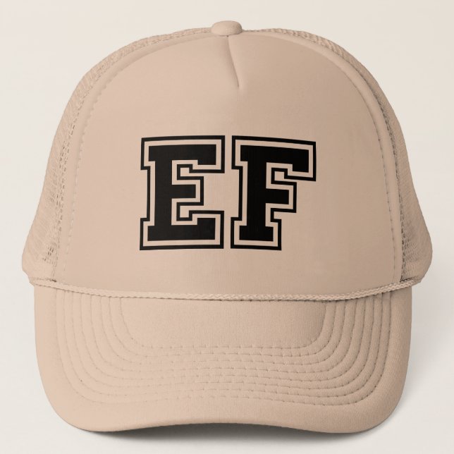Casquette Monogramme "E-F" classique (Devant)