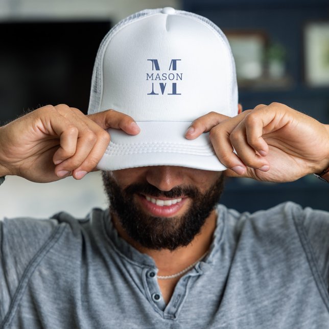 Casquette Monogramme minimaliste personnalisé (Créateur téléchargé)