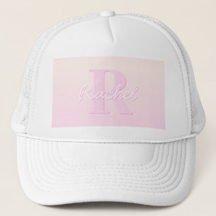 Casquette Monogramme personnalisable Ombre de la pêche et