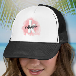 Casquette Monogramme rose