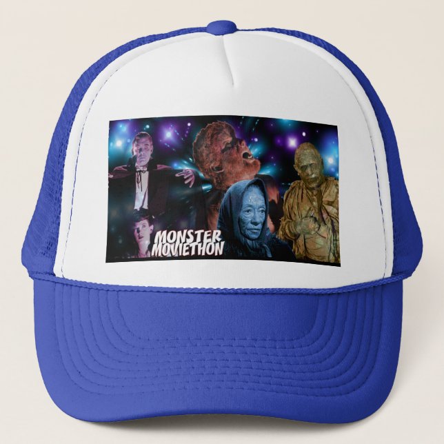 Casquette MONSTER MOVIETHON Saison 6 Banner Trucker Chapeau (Devant)