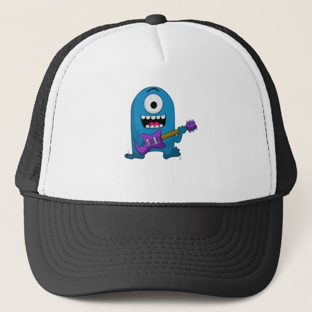 Casquette monstre bleu mignon guitarist.png (Devant)