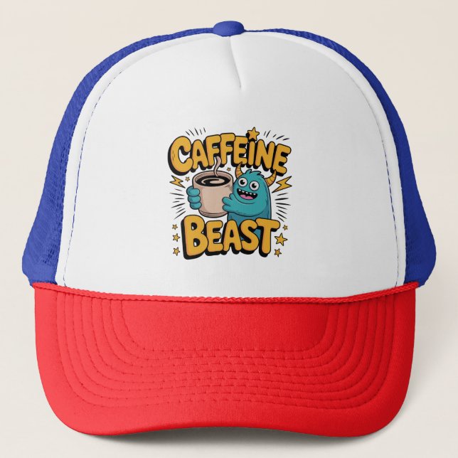 Casquette Monstre de café (Devant)