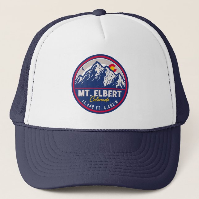 Casquette Mont Elbert Mont Elbert 14ers Coucher de soleil ré (Devant)