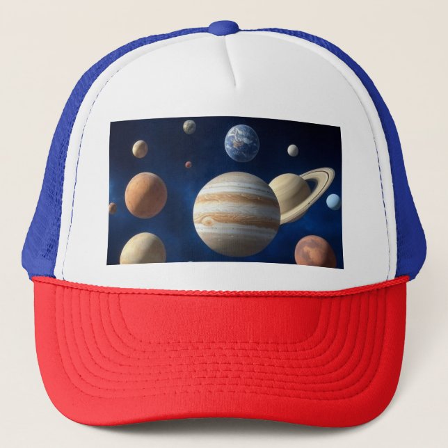 Casquette Montage d'un système solaire (Devant)
