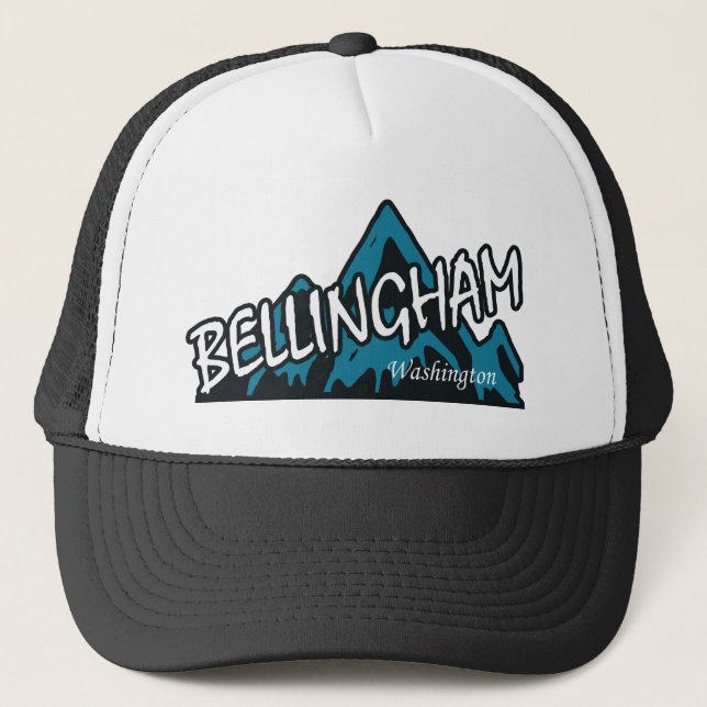 Casquette Montagnes de Bellingham Washington (Devant)