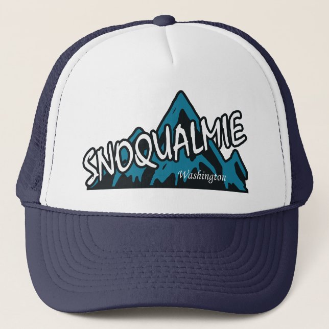 Casquette Montagnes de Snoqualmie Washington (Devant)