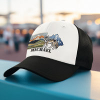 Montagnes Faux Patches Wolf Cadeau personnalisé