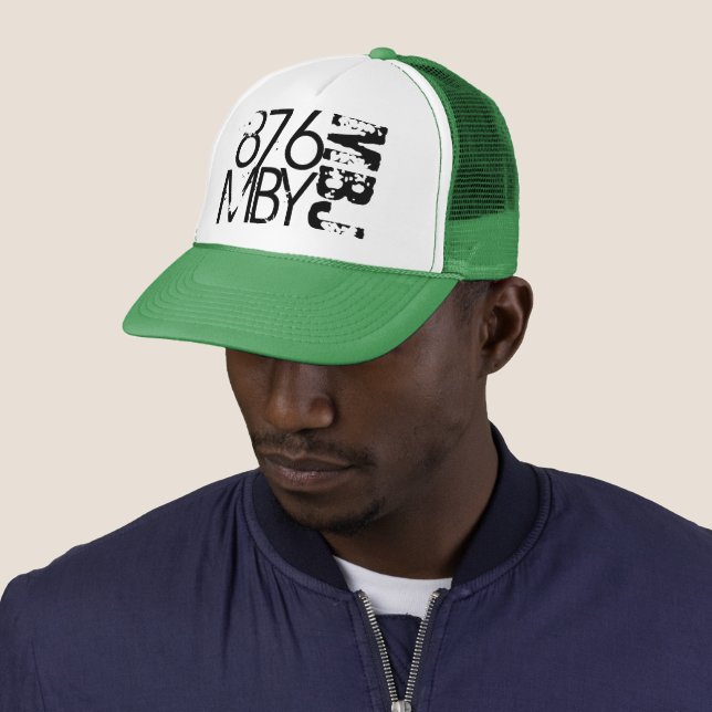 CASQUETTE MONTEGO BAY JAMAICA VERT 876 MBJ (En situation)