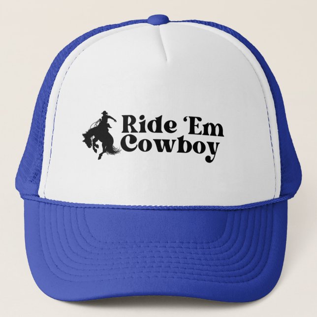 Casquette Monter Em Cowboy Trucker Hat, Cowgirl (Devant)