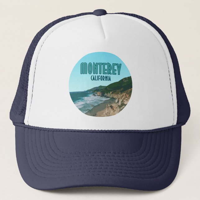 Casquette Monterey California Pacific Coast Highway Vintage (Devant)