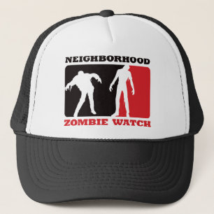 Casquette Montre de zombi de voisinage - rouge