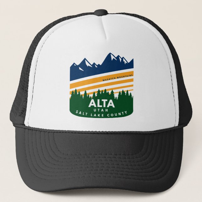 Casquette Monts Wasatch Alta Utah (Devant)
