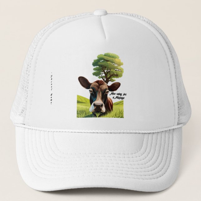 Casquette Moo-ning pour un massage (Devant)