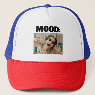 Casquette MOOD personnalisée minimale amusante Ajouter une p