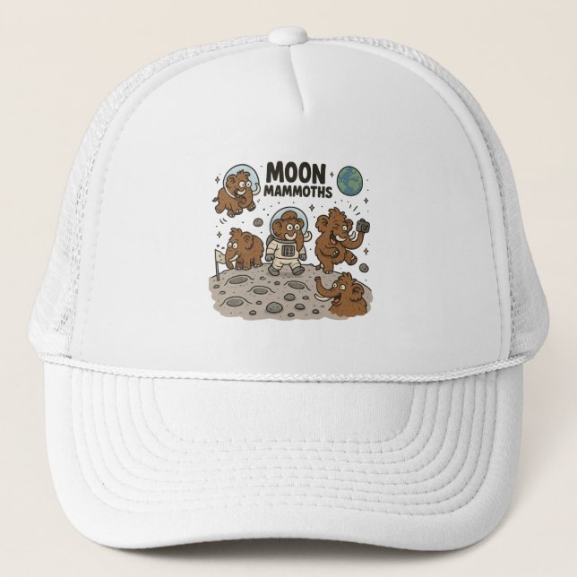 Casquette MOON MAMMOTHS drôle (Devant)