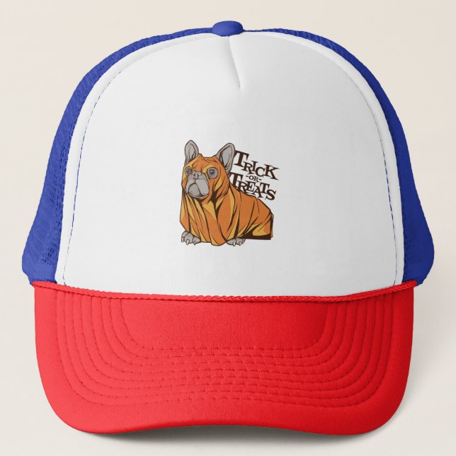Casquette Mops d'Halloween (Devant)