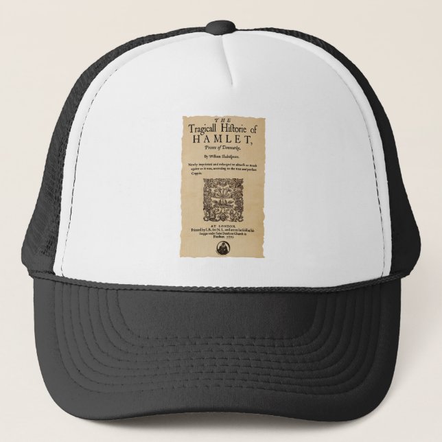 Casquette Morceau avant au Hamlet Quarto (version 1605) (Devant)