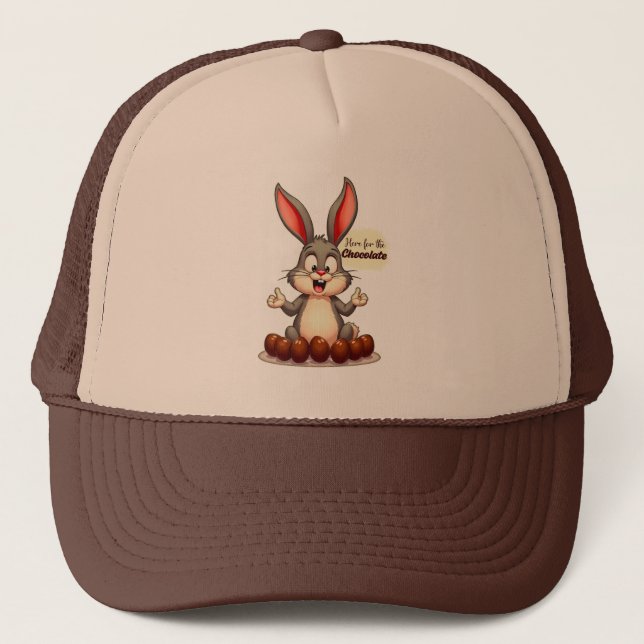Casquette More Chocolate – Funny Easter Bunny - boné (Devant)