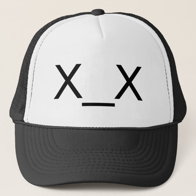 casquette mort d'émoticône de x_x (Devant)