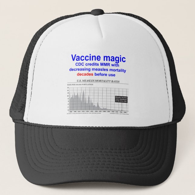 Casquette Mortalité de la rougeole magique du vaccin (Devant)