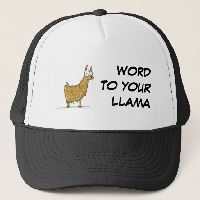 CASQUETTE MOT À VOTRE LAMA (Devant)
