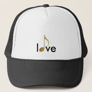 Casquette mot d'amour de note musicale