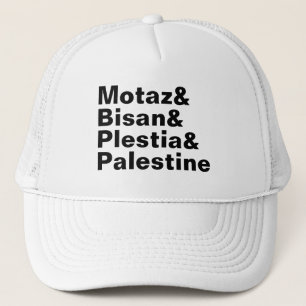 Casquette Motaz & Bisan & Plestia & Palestine - presse libre
