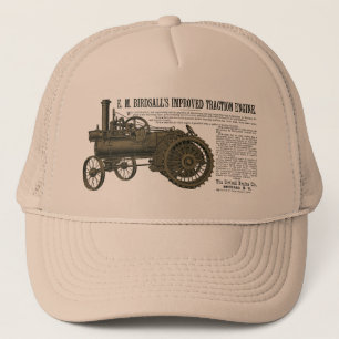 Casquette Moteur de traction à vapeur Birdsall 1889 Tracteur