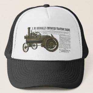 Casquette Moteur de traction à vapeur Birdsall 1889 Tracteur