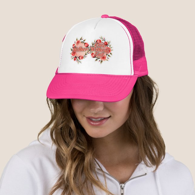 Casquette Mother Love Without End – Floral Design (En situation)