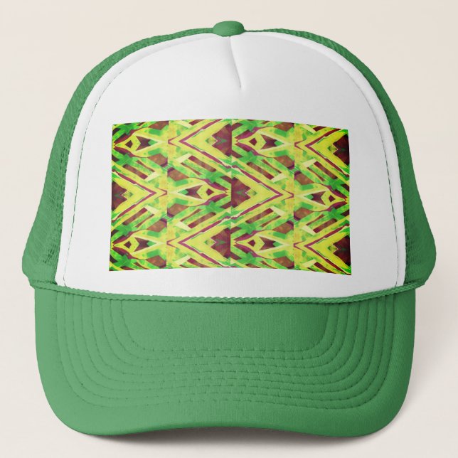 Casquette motif Brown et vert (Devant)