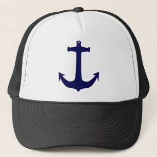 Casquette Motif d'ancre bleu marine