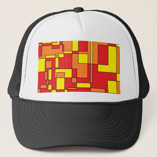 Casquette Motif de briques Abstrait (Devant)