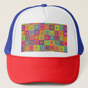 Casquette Motif de carrés