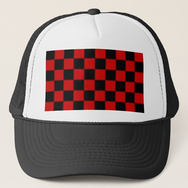 Casquette Motif de chèques (Devant)