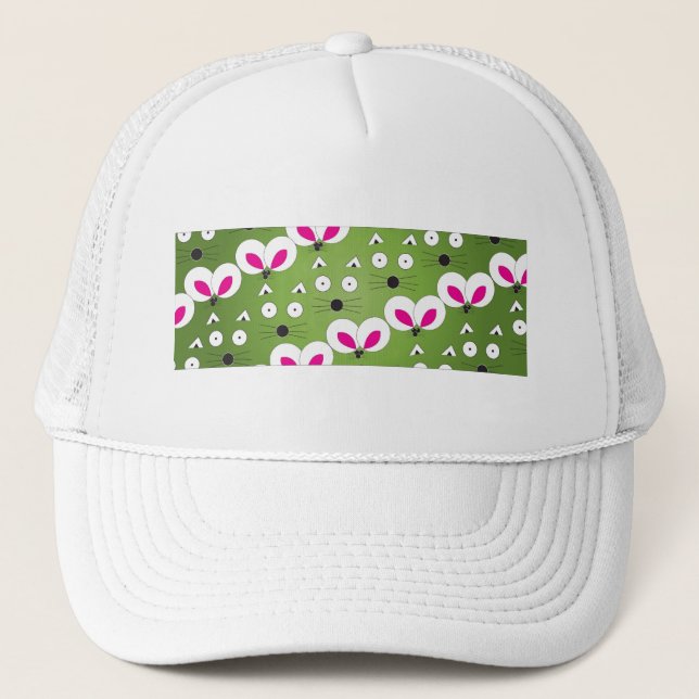 Casquette Motif de souris Cat vert (Devant)