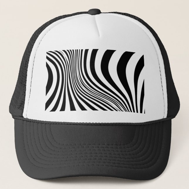 Casquette Motif de texture d'impression de peau de zèbre (Devant)