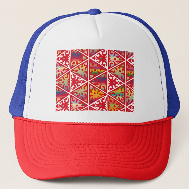 Casquette Motif de texture sans fil Abstrait (Devant)