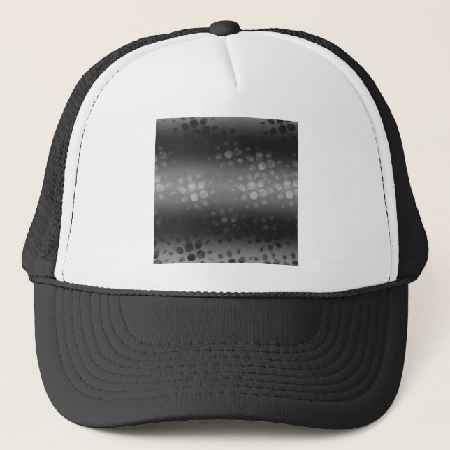 Casquette Motif des éclats pointus - Noir, Gris, Blanc (Devant)